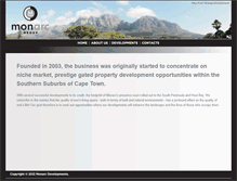 Tablet Screenshot of monarc.co.za